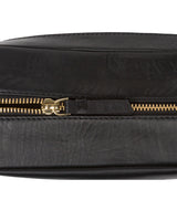 'Highgate' Black Leather Make-Up Bag