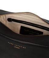 'Highgate' Black Leather Make-Up Bag