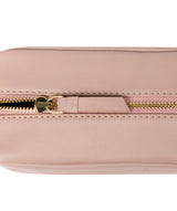 'Highgate' Blush Pink Leather Make-Up Bag