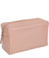 'Highgate' Blush Pink Leather Make-Up Bag