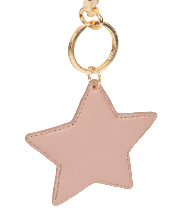'Drayton' Blush Pink Leather Star Keyrings