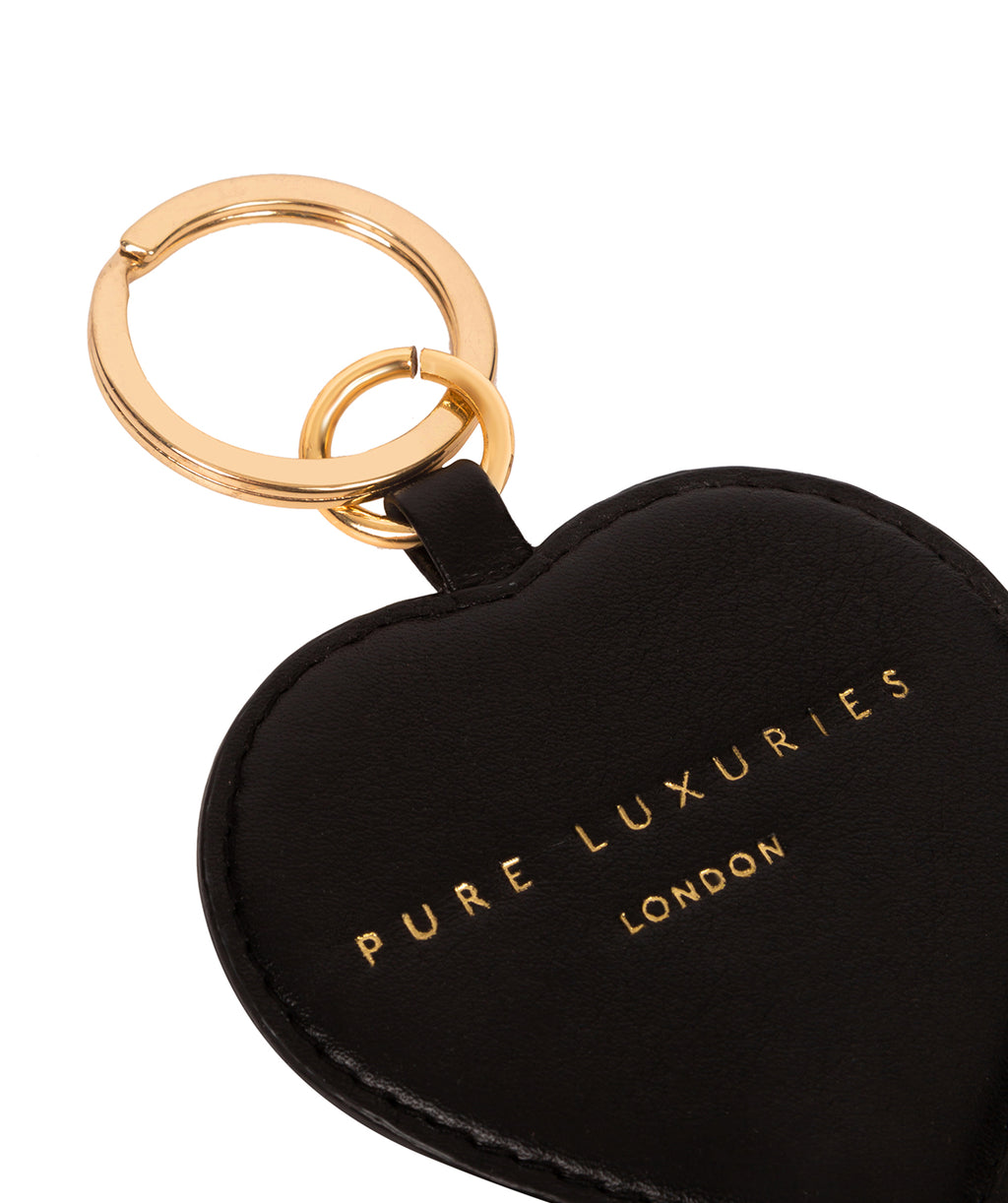Black Leather Keyring 'Albany' by Pure Luxuries – Pure Luxuries London