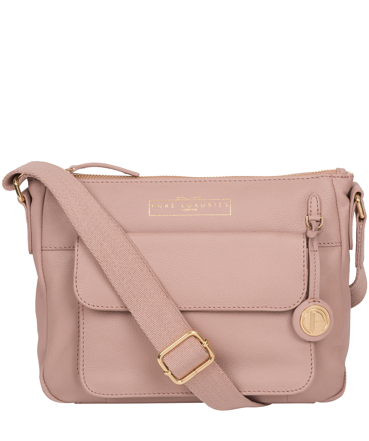 Pink Leather Shoulder Bag 'Tindall' by Pure Luxuries – Pure Luxuries London