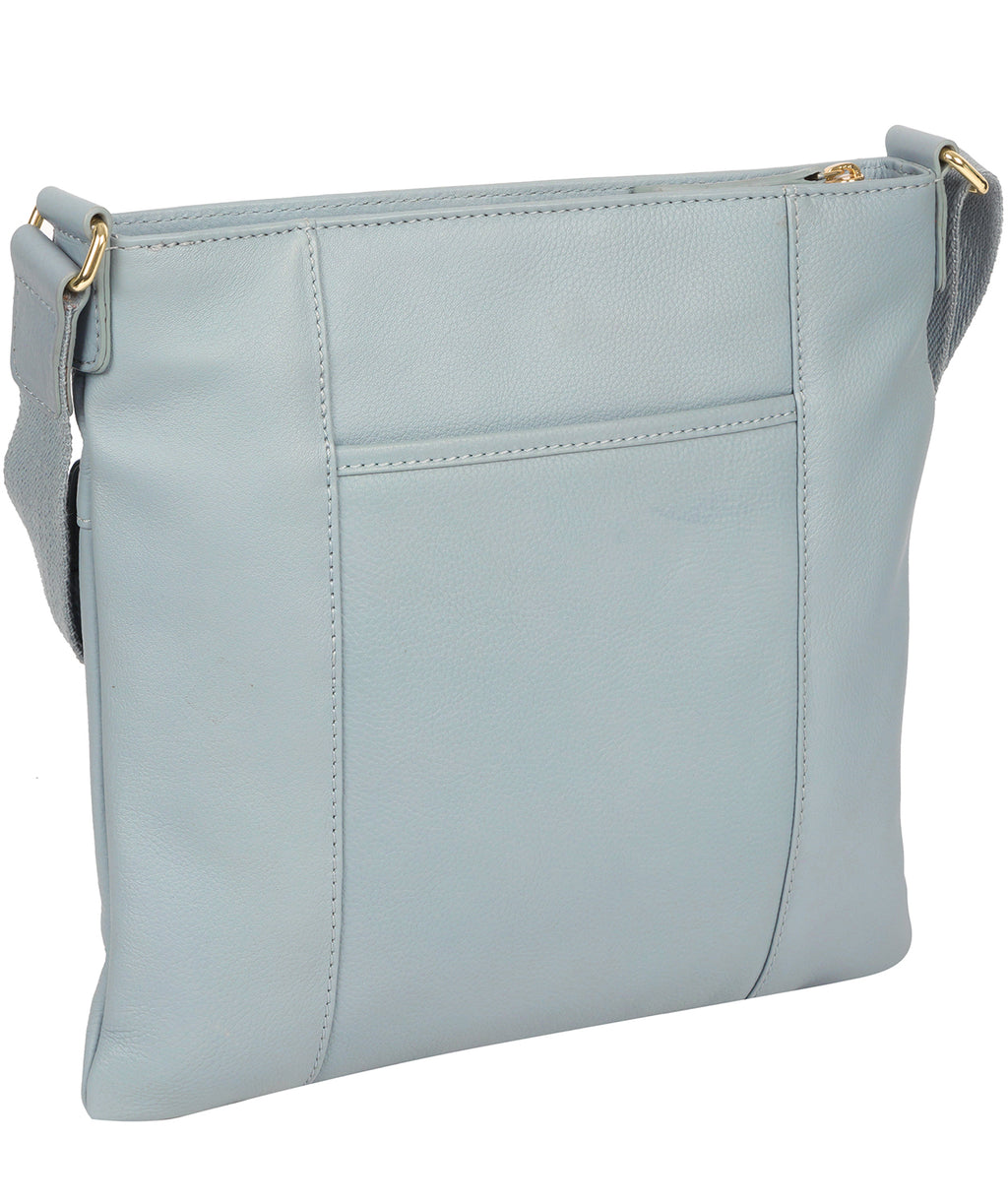 Blue Leather Crossbody Bag 'Soames' by Pure Luxuries – Pure Luxuries London