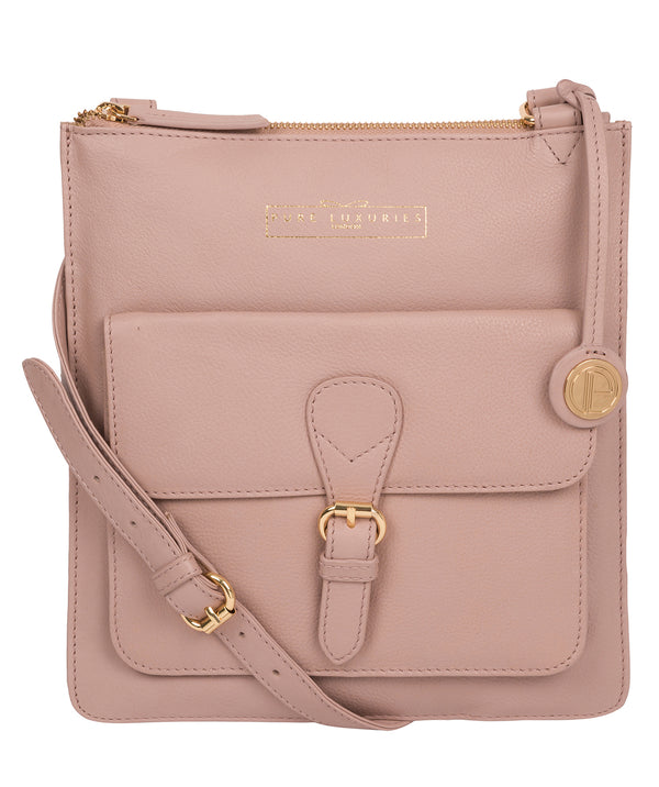 'Kenley' Blush Pink Leather Cross Body Bag