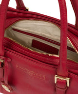 'Astley' Deep Red Leather Handbag
