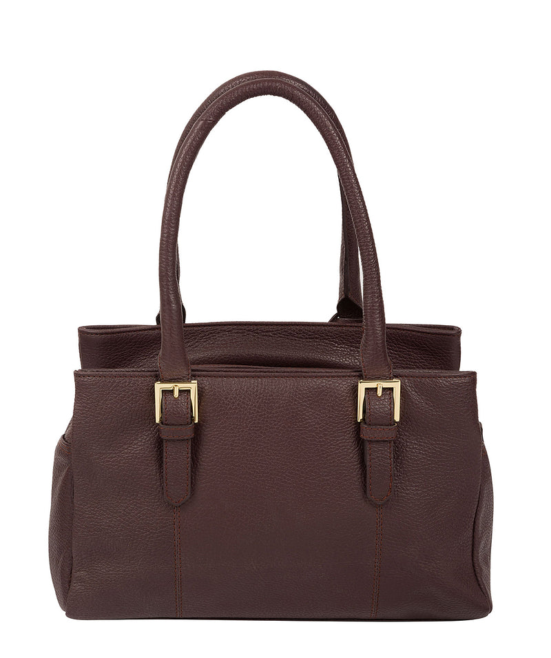 'Astley' Plum Leather Handbag
