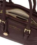 'Astley' Plum Leather Handbag
