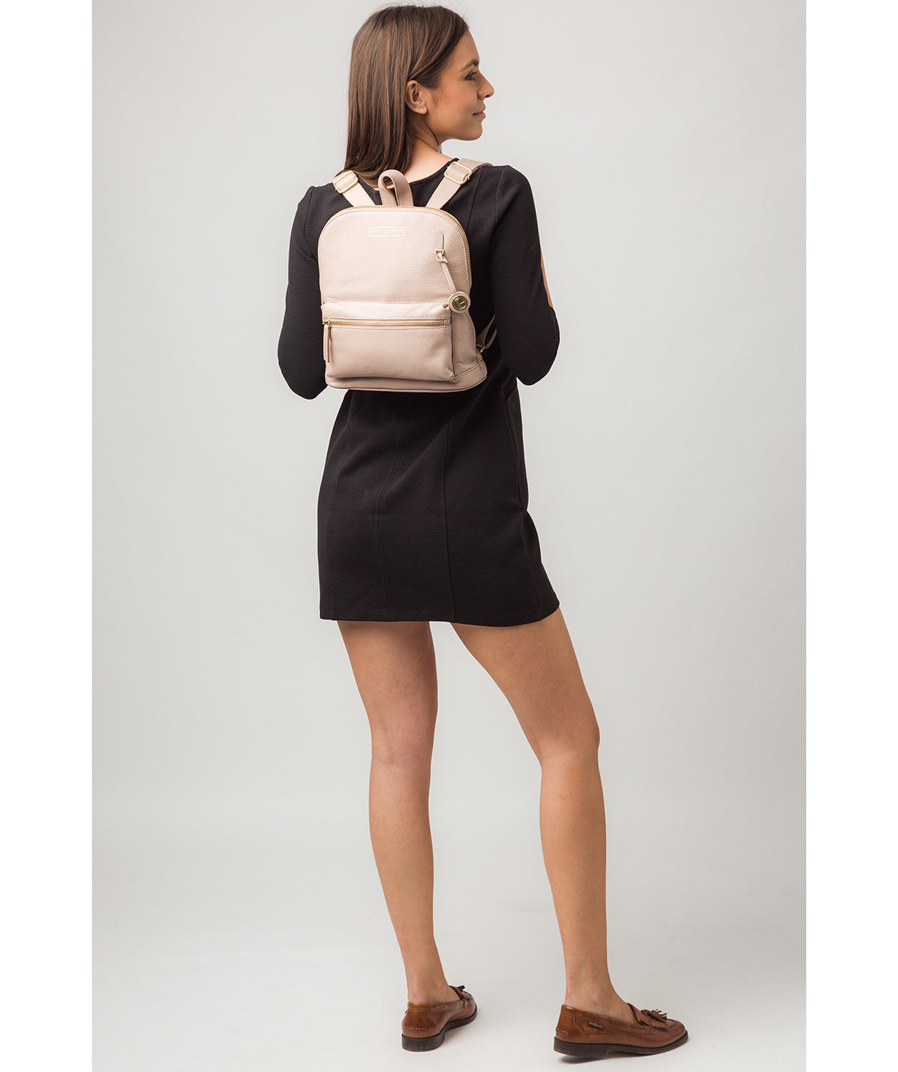 Pink Leather Backpack 'Kinsely' by Pure Luxuries
