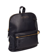 'Kinsely' Navy Leather Backpack