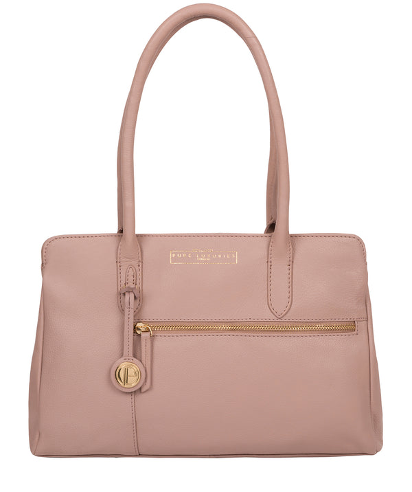 'Darby' Blush Pink Leather Handbag