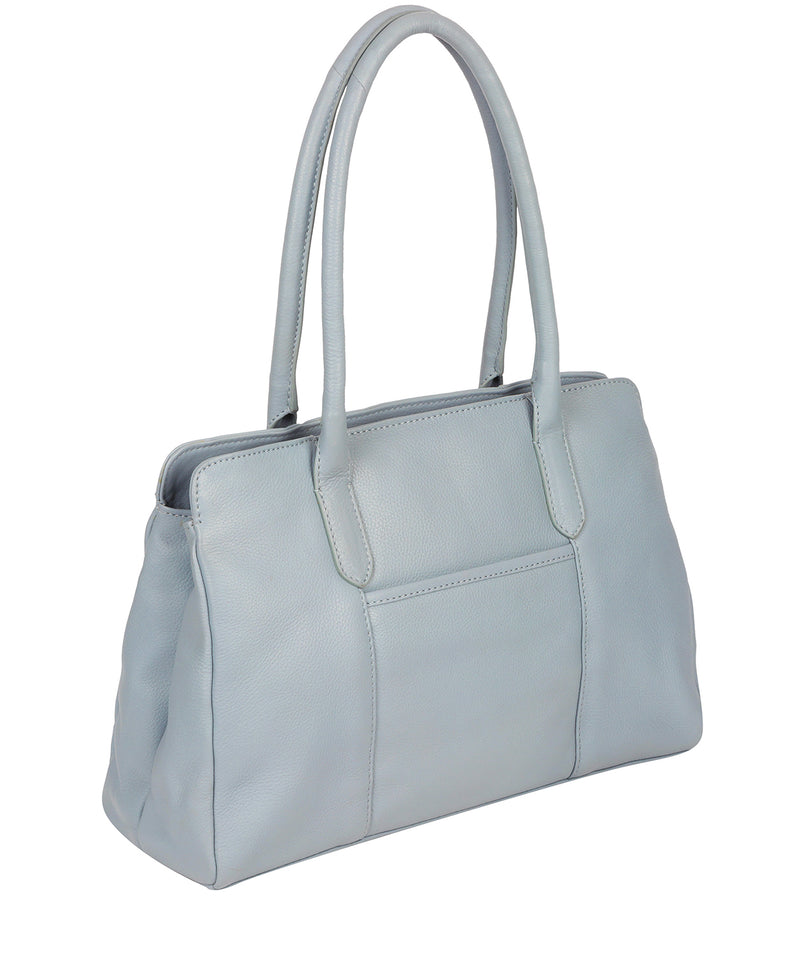 'Darby' Cashmere Blue Leather Handbag