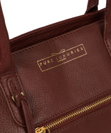 'Darby' Chestnut Leather Handbag