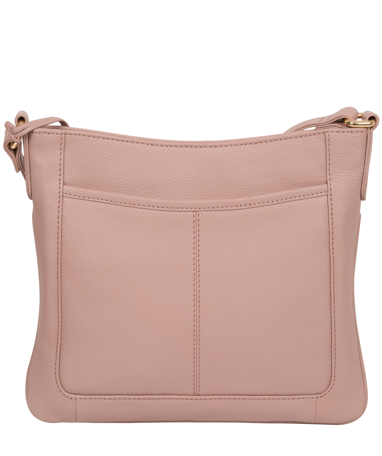 Exterior zipped pocket and slip pouch detail