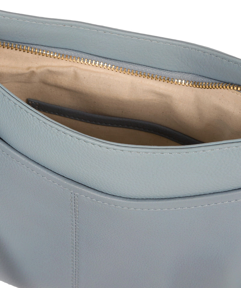 'Lewes' Cashmere Blue Leather Cross Body Bag