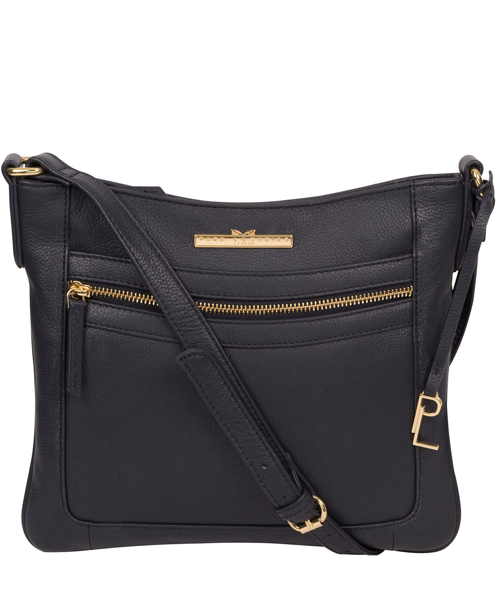 Blue Leather Crossbody Bag 'Lewes' by Pure Luxuries – Pure Luxuries London