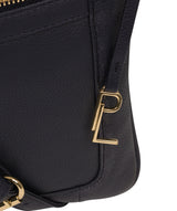 'Lewes' Navy Leather Cross Body Bag