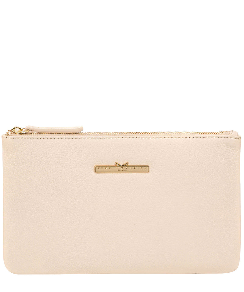 'Arlesey' Frappe Leather Clutch Bag