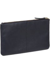'Arlesey' Navy Leather Clutch Bag