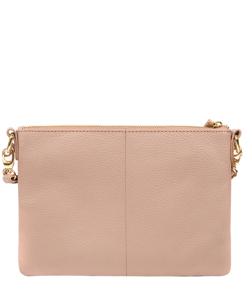'Lytham' Blush Pink Leather Cross Body Clutch Bag