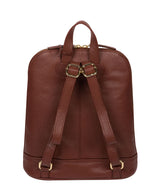 'Elland' Chestnut Leather Backpack