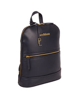 'Elland' Navy Leather Backpack