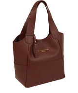 'Freer' Cognac Leather Tote Bag