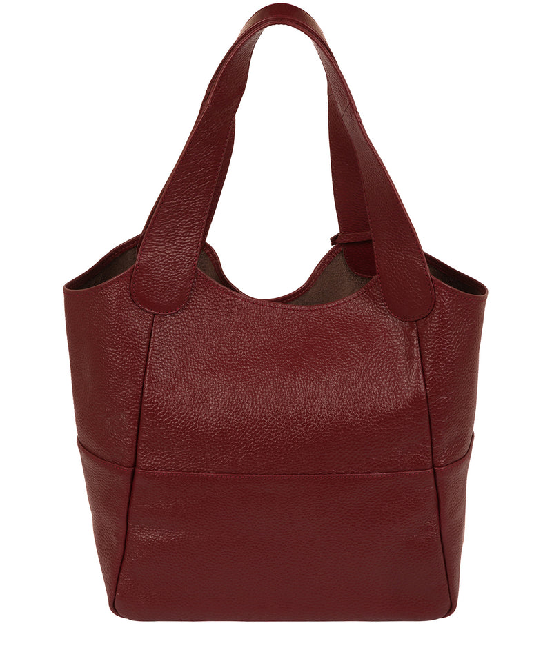 'Freer' Red Leather Tote Bag image 3