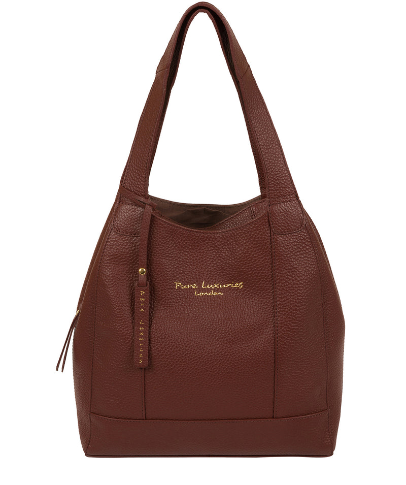 'Colette' Cognac Leather Handbag image 1