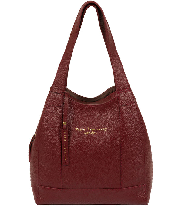 'Colette' Red Leather Handbag image 1