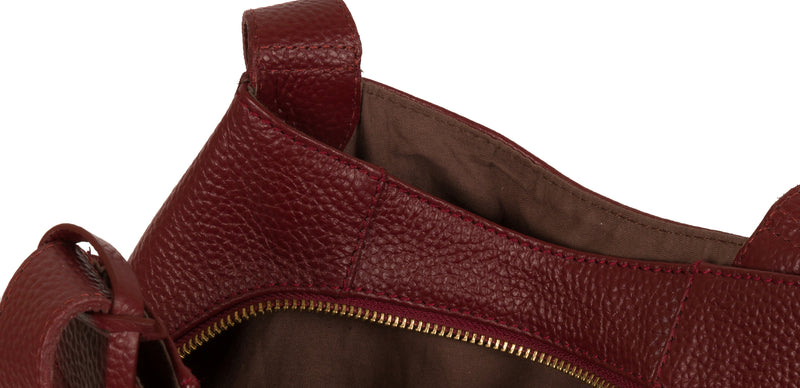 'Colette' Red Leather Handbag image 7