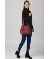 'Colette' Red Leather Handbag