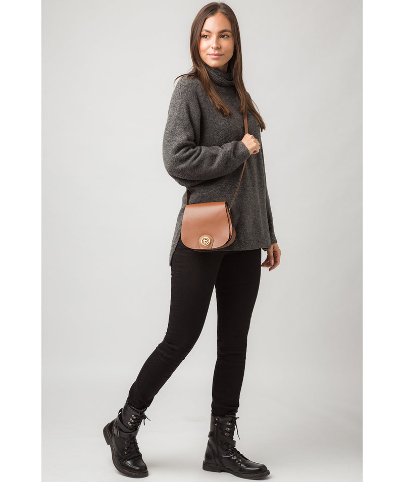 'Torver' Tan Leather Cross Body Bag
