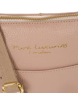'Maisie' Blush Pink Leather Cross Body Bag