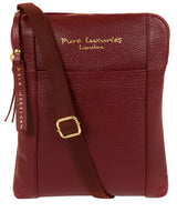 'Maisie' Red Leather Cross Body Bag