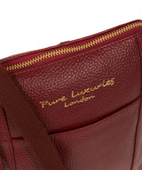 'Maisie' Red Leather Cross Body Bag image 6