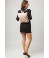 'Arti' Blush Pink Leather Backpack