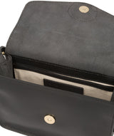 'Langdale' Black Leather Cross Body Bag