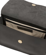 'Derwent' Black Leather Cross Body Bag