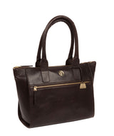 'Primrose' Dark Brown Leather Tote Bag