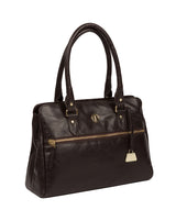 'Poppy' Dark Brown Leather Handbag