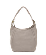 'Abigail' Grey Leather Shoulder Bag