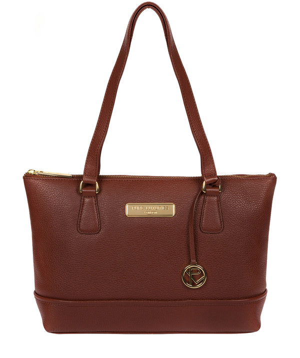 'Keira' Chestnut Leather Handbag