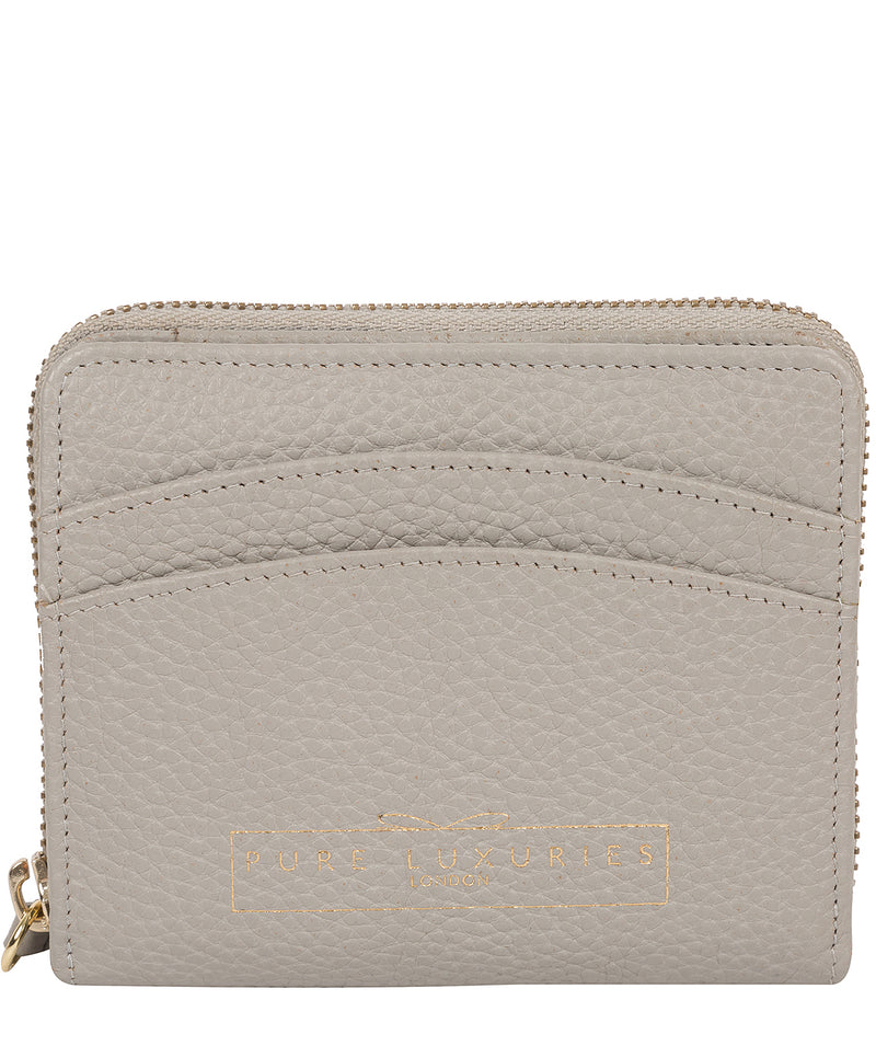 'Emely' Light Grey Leather Purse