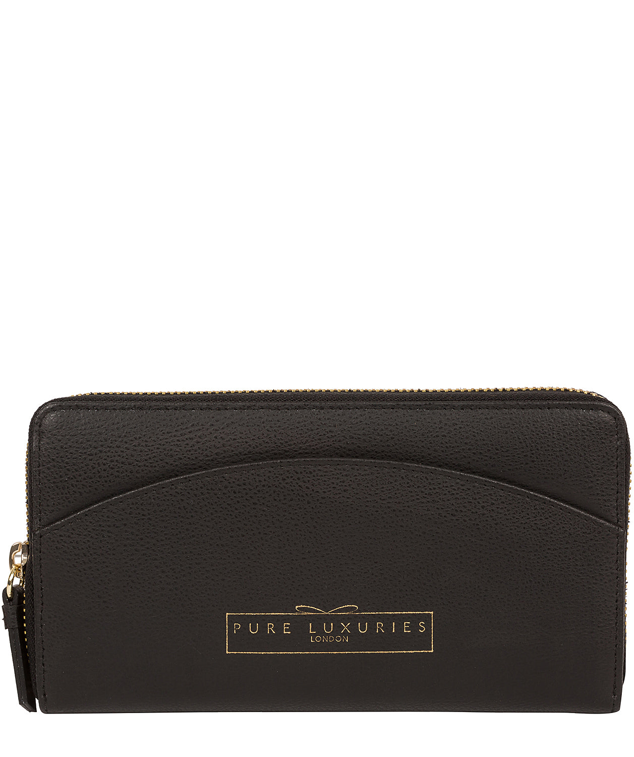 'Jenika' Jet Black Leather Purse