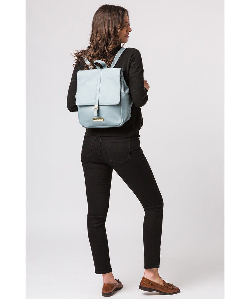 'Daisy' Cashmere Blue Leather Backpack
