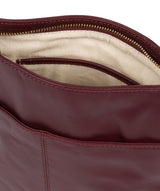 'Foxton' Burgundy Leather Cross Body Bag