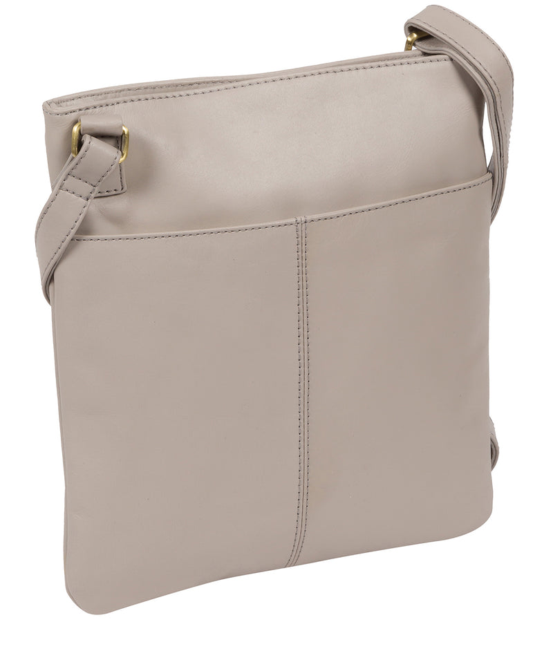 'Foxton' Dove Grey Leather Cross Body Bag
