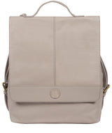 'Pembroke' Dove Grey Leather Backpack