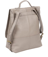 'Pembroke' Dove Grey Leather Backpack